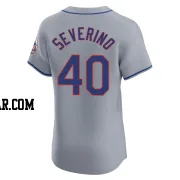 Luis Severino Men's New York Mets Gray Elite Road Jersey