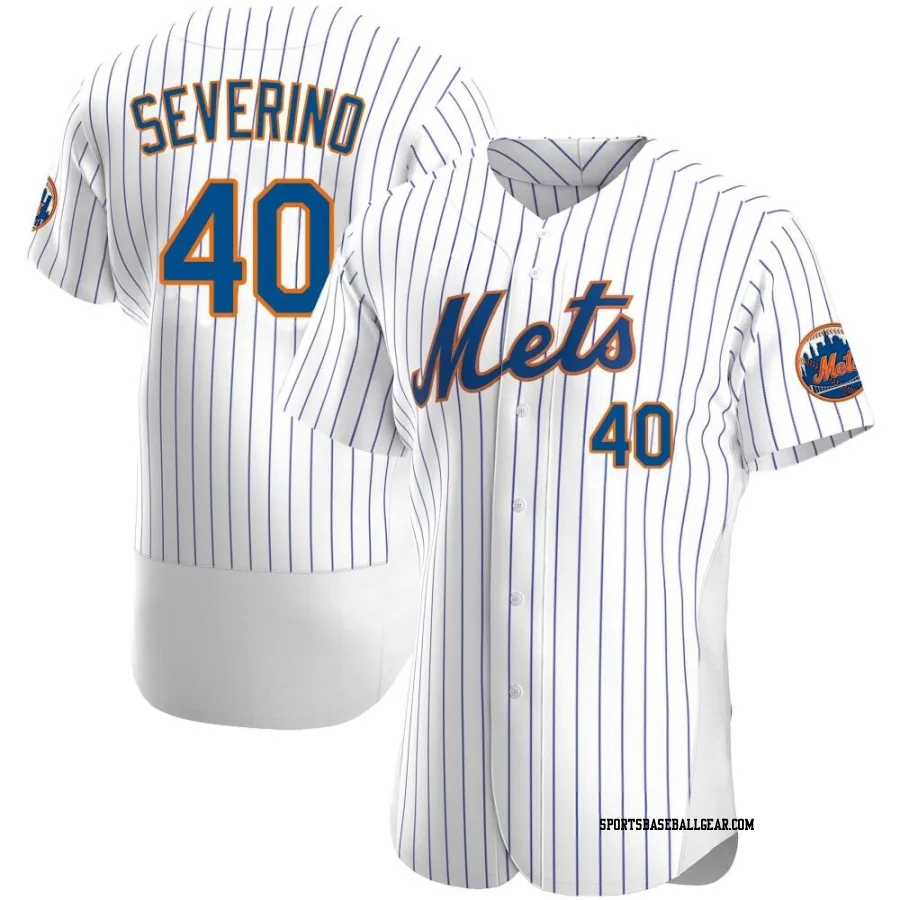 Luis Severino Men's New York Mets White Authentic Home Jersey