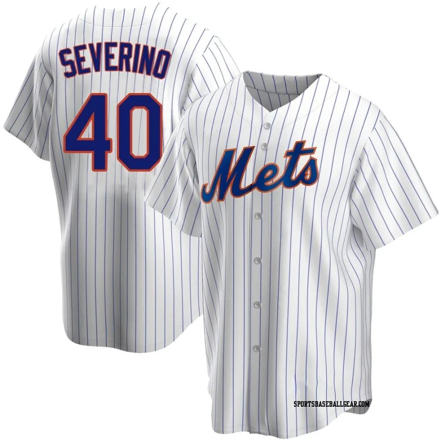 Luis Severino Men's New York Mets White Replica Home Jersey