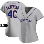 Luis Severino Women's New York Mets Gray Authentic Road Jersey