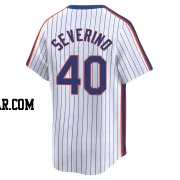 Luis Severino Youth New York Mets White Limited Cooperstown Collection Jersey