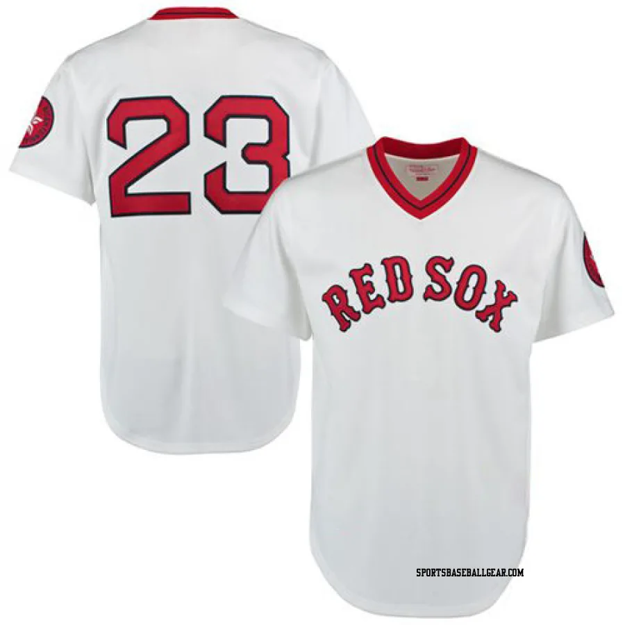 Luis Tiant Men's Boston Red Sox White Authentic 1975 Throwback Jersey