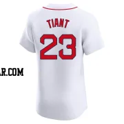 Luis Tiant Men's Boston Red Sox White Elite Home Jersey