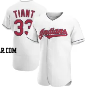 Luis Tiant Men's Cleveland Guardians White Authentic Home Jersey