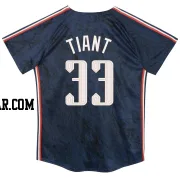 Luis Tiant Toddler Cleveland Guardians Navy Limited Preschool & 2024 City Connect Jersey