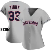 Luis Tiant Women's Cleveland Guardians Gray Authentic Road Jersey