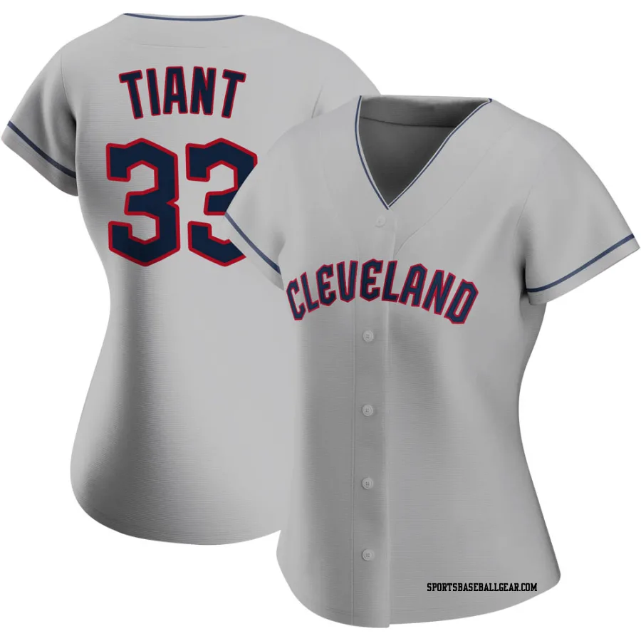 Luis Tiant Women's Cleveland Guardians Gray Authentic Road Jersey