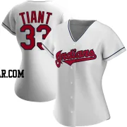 Luis Tiant Women's Cleveland Guardians White Authentic Home Jersey