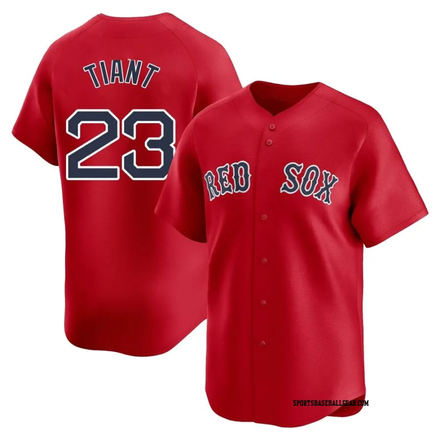 Luis Tiant Youth Boston Red Sox Red Limited Alternate Jersey