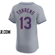 Luis Torrens Men's New York Mets Gray Elite Road Jersey