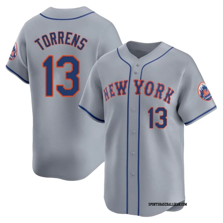 Luis Torrens Men's New York Mets Gray Limited Away Jersey