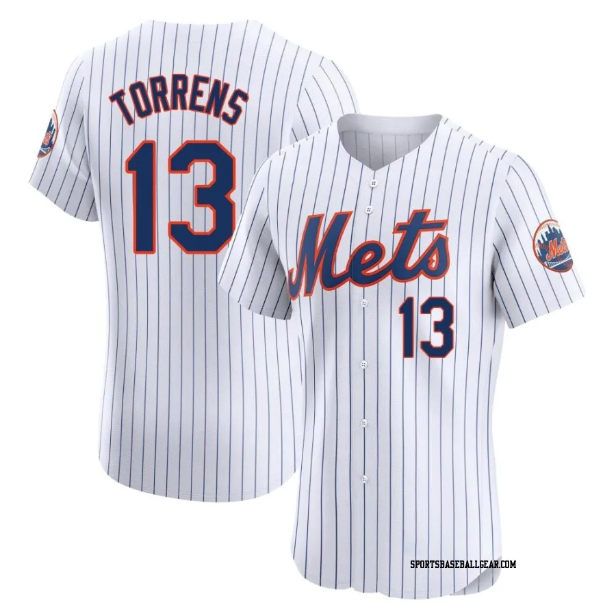 Luis Torrens Men's New York Mets White Elite Home Jersey