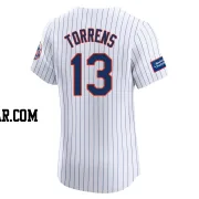 Luis Torrens Men's New York Mets White Elite Home Patch Jersey