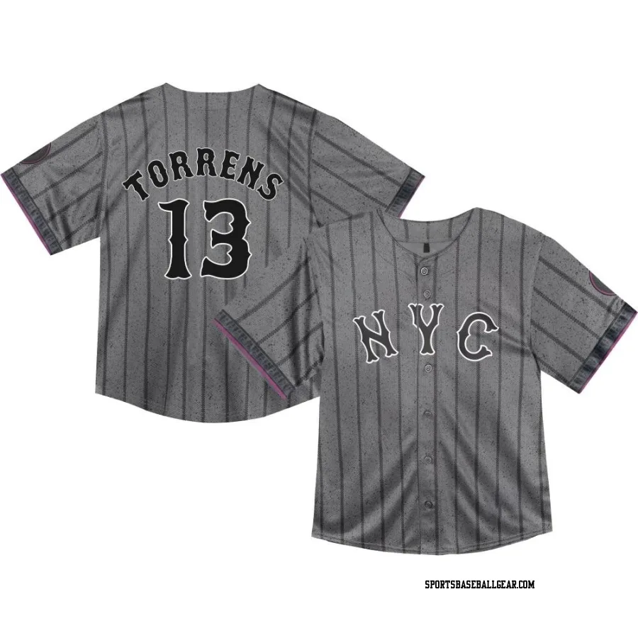 Luis Torrens Toddler New York Mets Limited Graphite 2024 City Connect Jersey