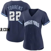 Luis Torrens Women's Chicago Cubs Navy Replica 2021 City Connect Jersey