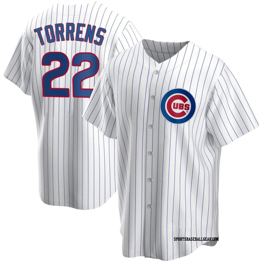 Luis Torrens Youth Chicago Cubs White Replica Home Jersey