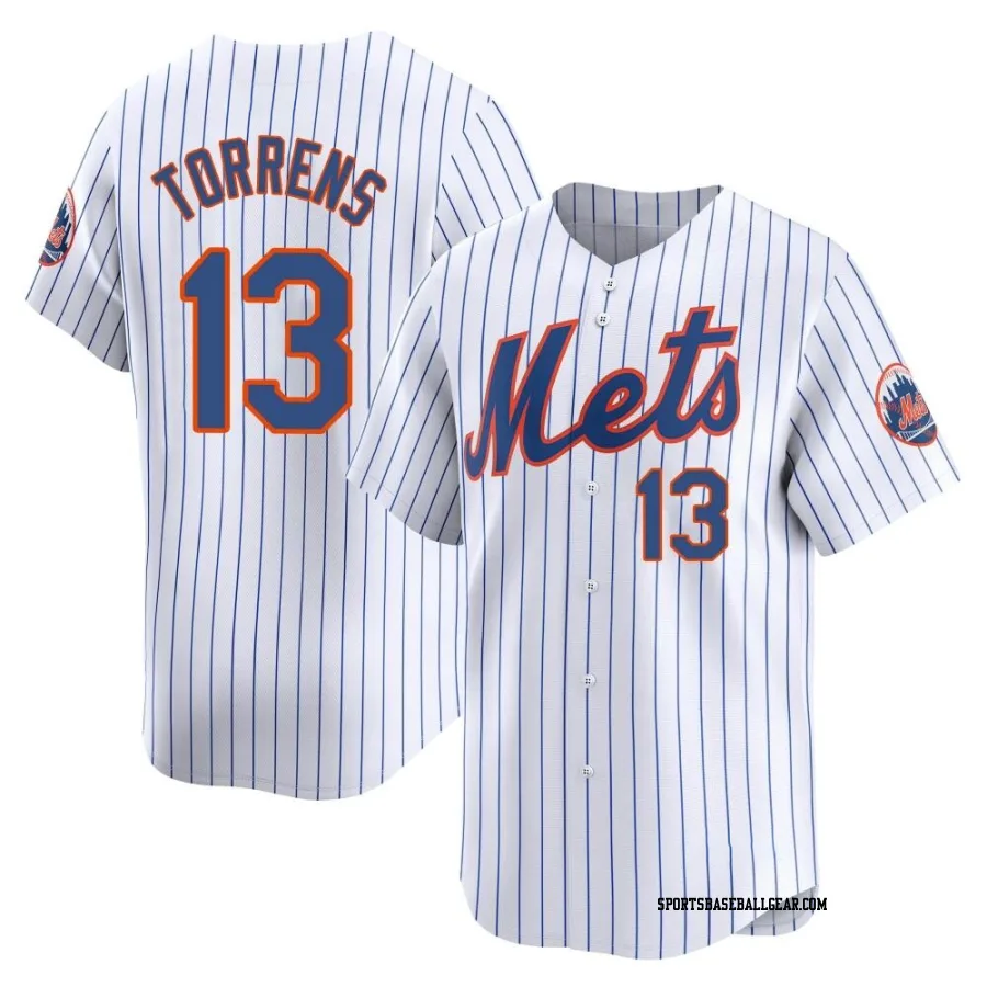 Luis Torrens Youth New York Mets White Limited Home Jersey