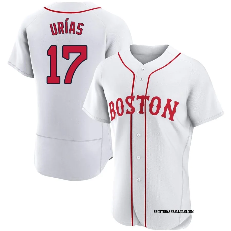 Luis Urias Men's Boston Red Sox White Authentic 2021 Patriots' Day Jersey