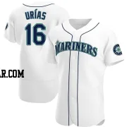 Luis Urias Men's Seattle Mariners White Authentic Home Jersey