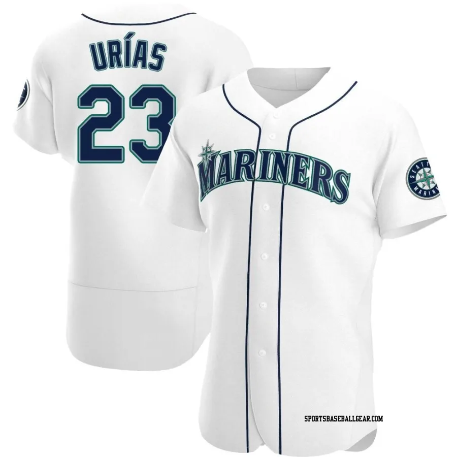 Luis Urias Men's Seattle Mariners White Authentic Home Jersey