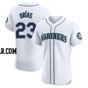 Luis Urias Men's Seattle Mariners White Elite Home Jersey