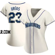 Luis Urias Women's Seattle Mariners Cream Authentic Alternate Jersey