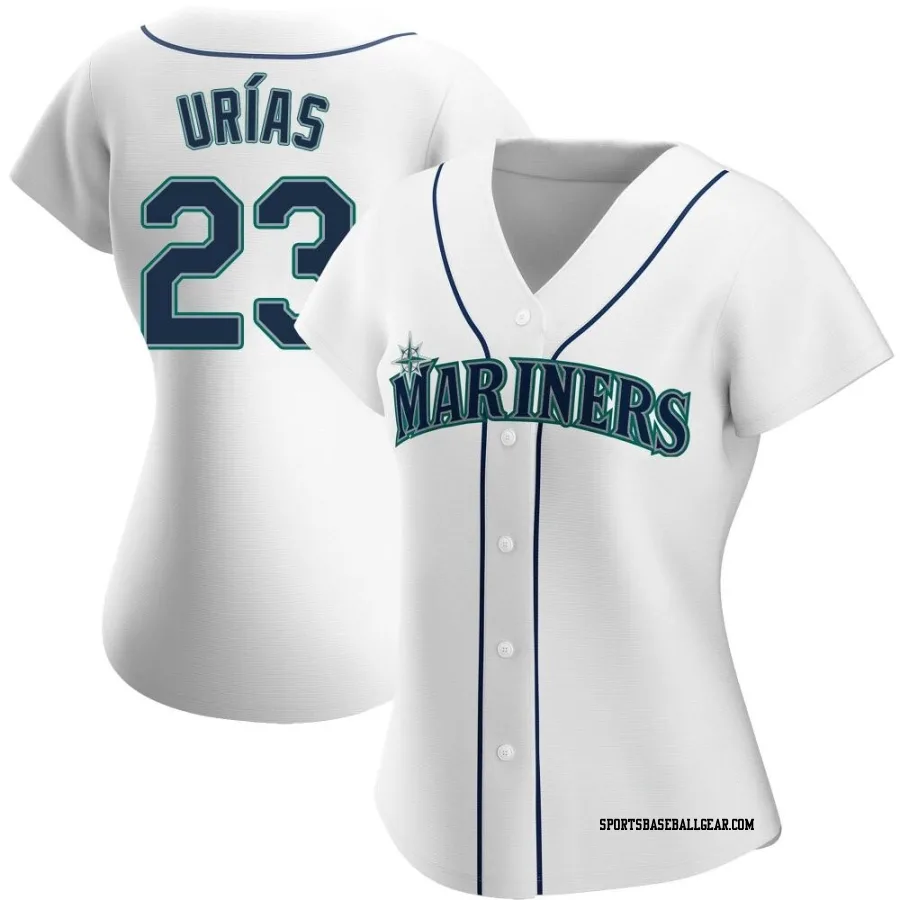 Luis Urias Women's Seattle Mariners White Authentic Home Jersey