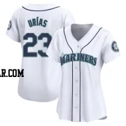 Luis Urias Women's Seattle Mariners White Limited Home Jersey