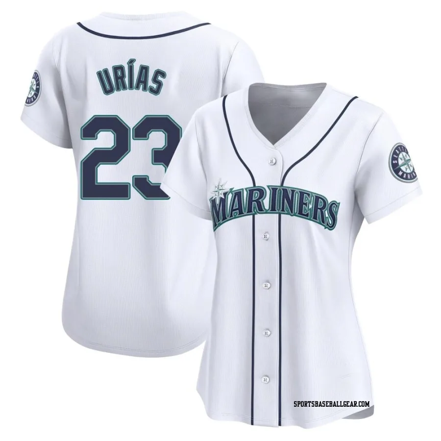 Luis Urias Women's Seattle Mariners White Limited Home Jersey