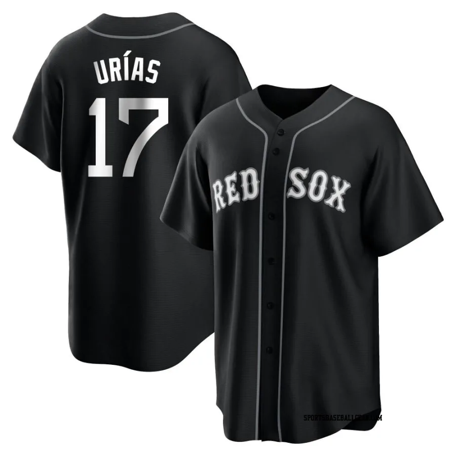 Luis Urias Youth Boston Red Sox Black/White Replica Jersey