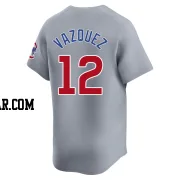 Luis Vazquez Men's Chicago Cubs Gray Limited Road Jersey