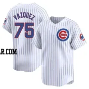 Luis Vazquez Men's Chicago Cubs White Limited Home Jersey