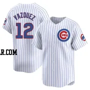 Luis Vazquez Men's Chicago Cubs White Limited Home Jersey