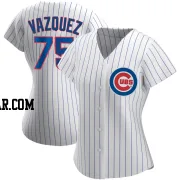 Luis Vazquez Women's Chicago Cubs White Authentic Home Jersey