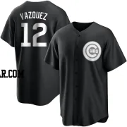 Luis Vazquez Youth Chicago Cubs Black/White Replica Jersey