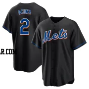 Luisangel Acuna Men's New York Mets Black Replica 2022 Alternate Jersey