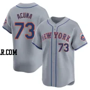 Luisangel Acuna Men's New York Mets Gray Limited Away Jersey