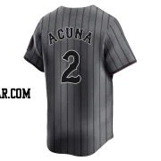 Luisangel Acuna Men's New York Mets Limited Graphite 2024 City Connect Jersey