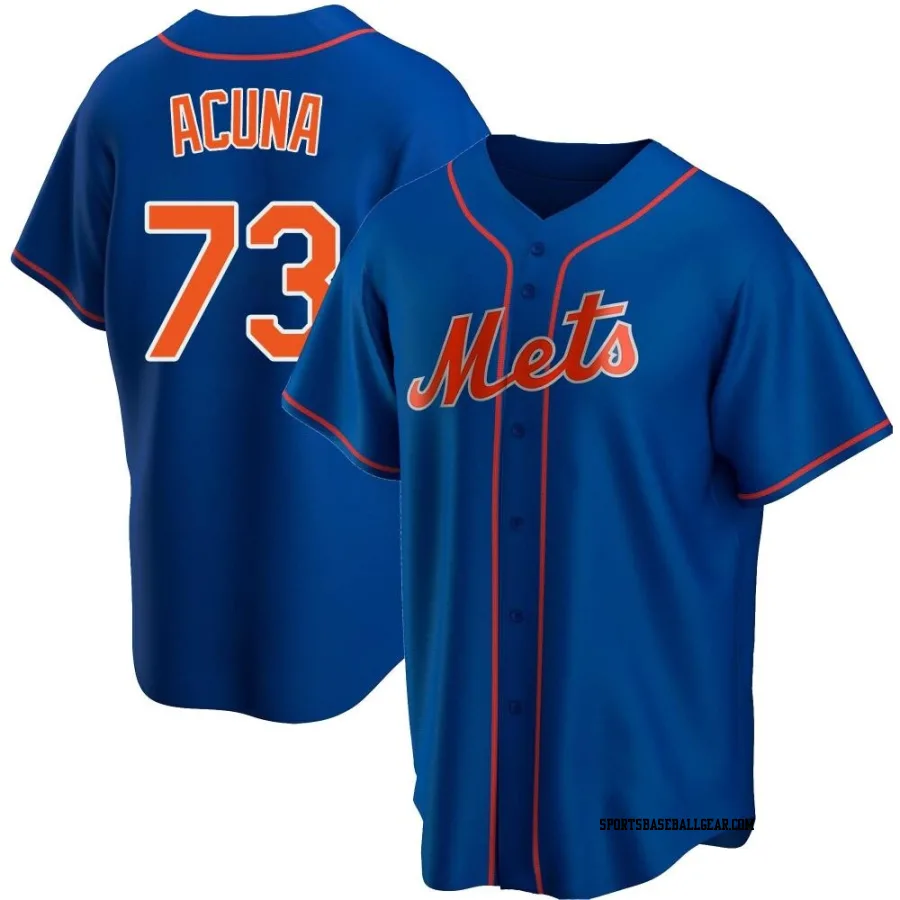 Luisangel Acuna Men's New York Mets Royal Replica Alternate Jersey