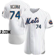 Luisangel Acuna Men's New York Mets White Authentic Home Jersey