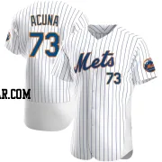 Luisangel Acuna Men's New York Mets White Authentic Home Jersey