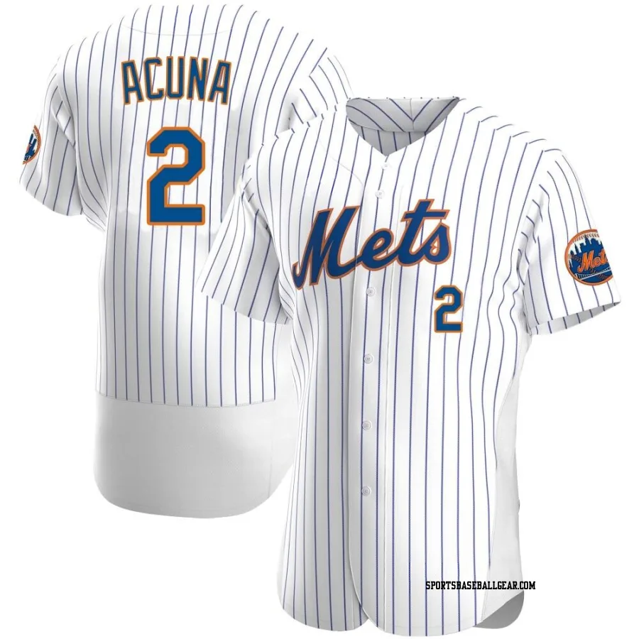 Luisangel Acuna Men's New York Mets White Authentic Home Jersey