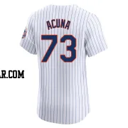 Luisangel Acuna Men's New York Mets White Elite Home Jersey