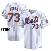 Luisangel Acuna Men's New York Mets White Limited Home Jersey