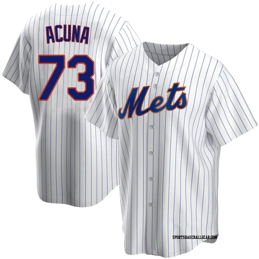 Luisangel Acuna Men's New York Mets White Replica Home Jersey