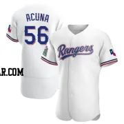 Luisangel Acuna Men's Texas Rangers White Authentic Home Jersey