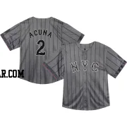 Luisangel Acuna Toddler New York Mets Limited Graphite 2024 City Connect Jersey