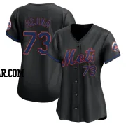 Luisangel Acuna Women's New York Mets Black Limited Alternate Jersey