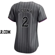 Luisangel Acuna Women's New York Mets Limited Graphite 2024 City Connect Jersey