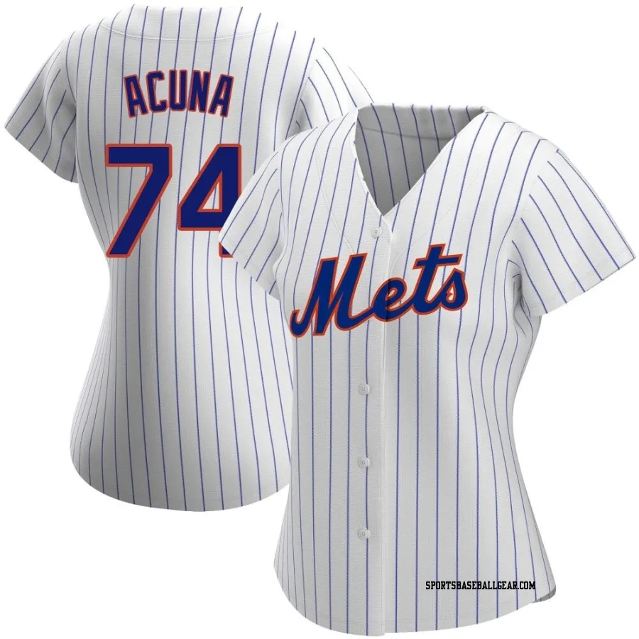 Luisangel Acuna Women's New York Mets White Authentic Home Jersey